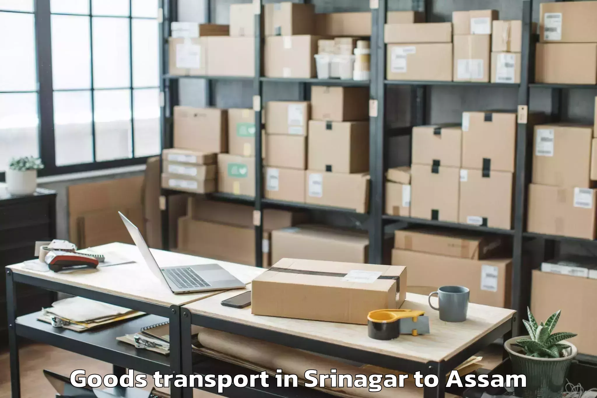 Srinagar to Gauripur Goods Transport Booking